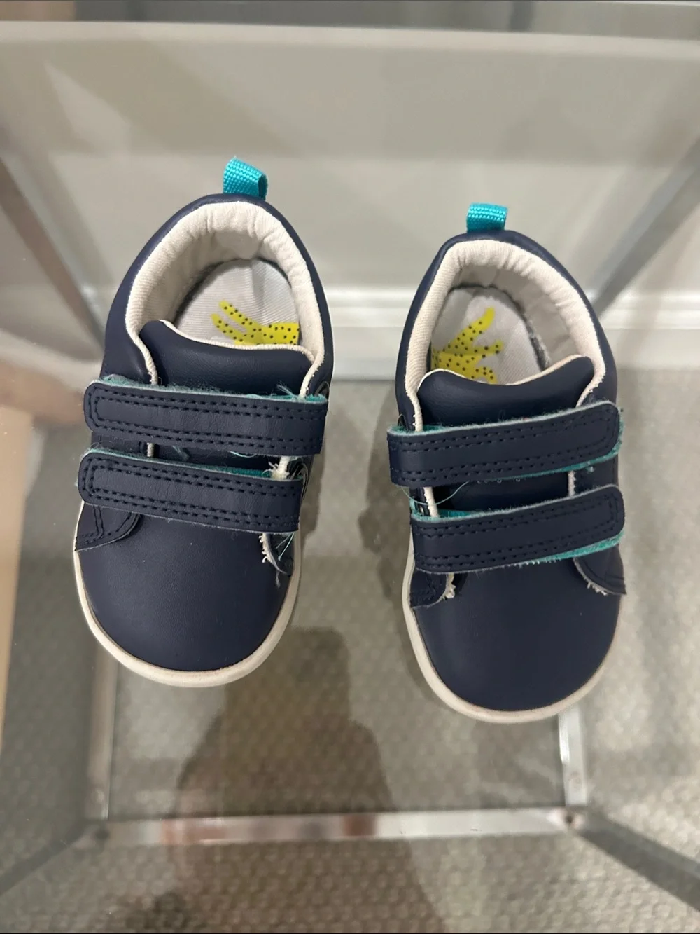 Ten Little Original Sneaker Toddler Navy Blue Velcro size 5.5